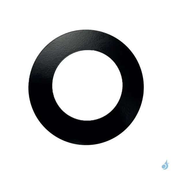 Rosace Plate Noire Poujoulat Pour Flexible Aluminium Ø80 à 125 Mm