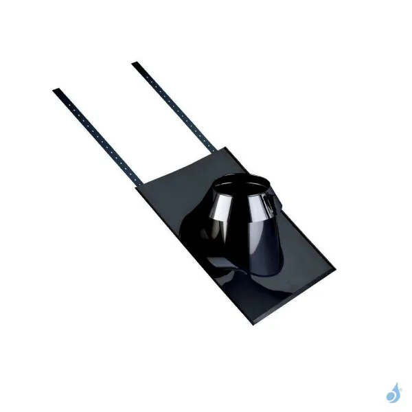 Solin Pour Toiture Ardoise Pente 30 à 45° Poujoulat SIA 45 Inox Ou Noir Ø80/130 Ou Ø100/150