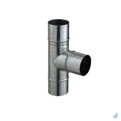Té EQ 90° Galva Poujoulat Ø80 à Ø160 Mm