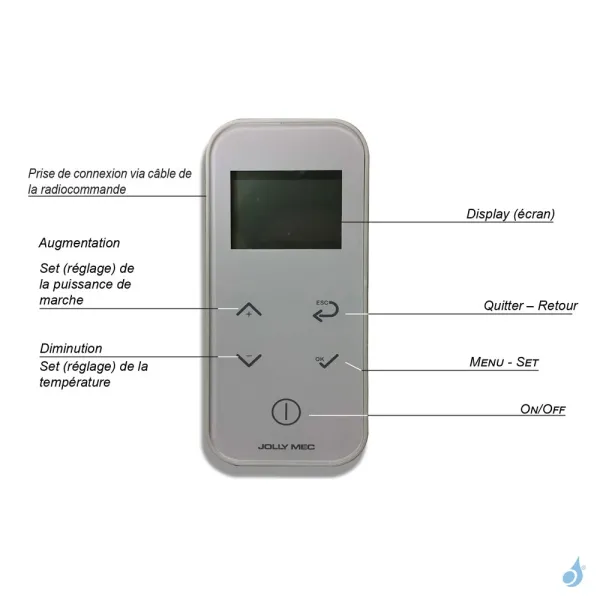 Télécommande Pour Poêle à Granulés Jolly Mec JM Réf : TLC/12 – Image 2