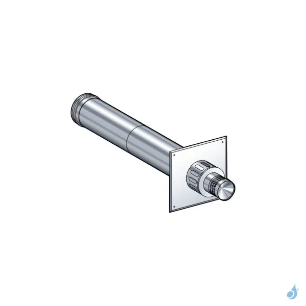 Terminal Horizontal Réglable PGI Poujoulat STHR Inox Ou Noir Ø80/130 Et Ø100/150 – Image 2