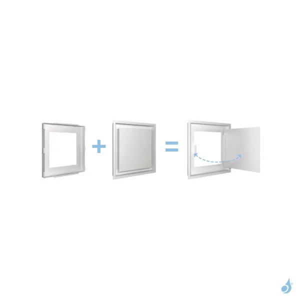 Trappe D'accès Au Coffrage 350 X 350 Mm Avec Passage D'air Livrée Avec Précadre – Image 2