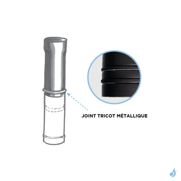 Tuyau Coulissant ÉMAIL 1.2mm Ø130 à Ø200 Mm Longueur 0.50 Ml – Image 2