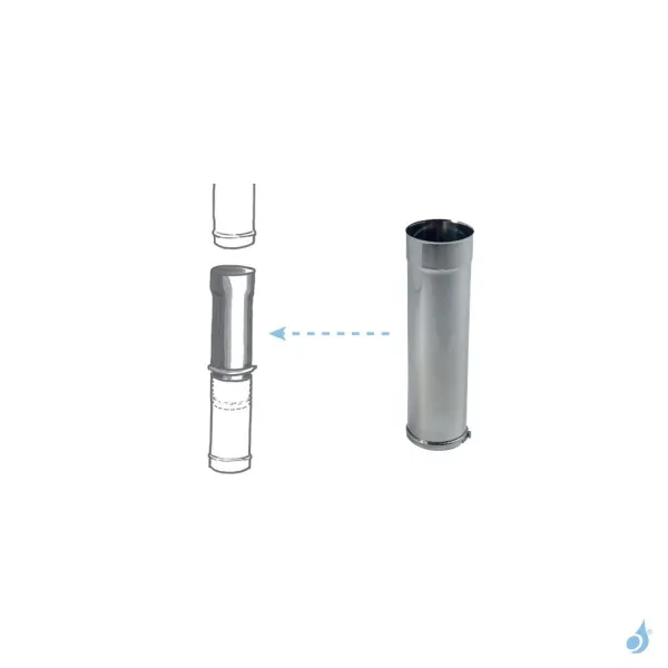 Tuyau Coulissant TEN Inox 304 Longueur 0.50 Ml – Image 2