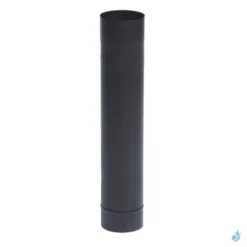 Tuyau Rigide TEN ÉMAIL 0.6mm Noir Mat Ø125 Ou Ø150 Mm Longueur 1 Ml